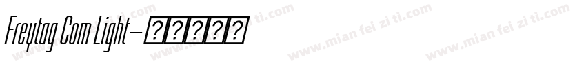 Freytag Com Light字体转换